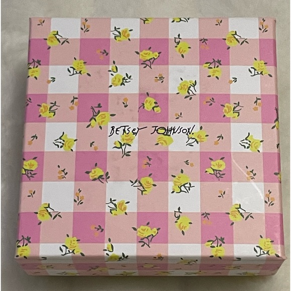 Betsey Johnson Pink Watering Can Necklace with Bunny - Picture 2 of 2